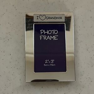 Silver 'I Love Grandma' Photo Frame - 2x3